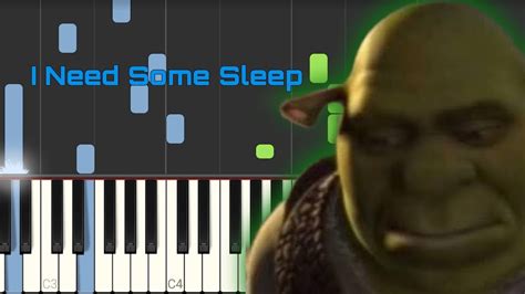 I Need Some Sleep Eels Shrek Tema En Piano 🎹 Youtube