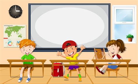Kids Learning In The Classroom 365794 Vector Art At Vecteezy