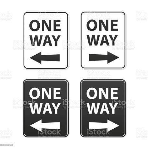 White One Way Signs One Way Traffic Sign On White One Way Access Only