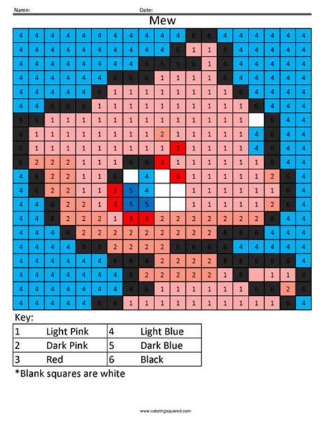 The most common pokemon numbers material is polyester. Pokemon Color by Number - Coloring Squared