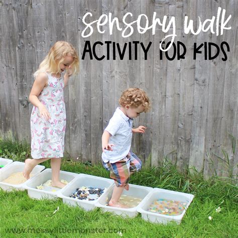 Sensory Walk A Fun Sense Of Touch Activity For Kids Messy Little