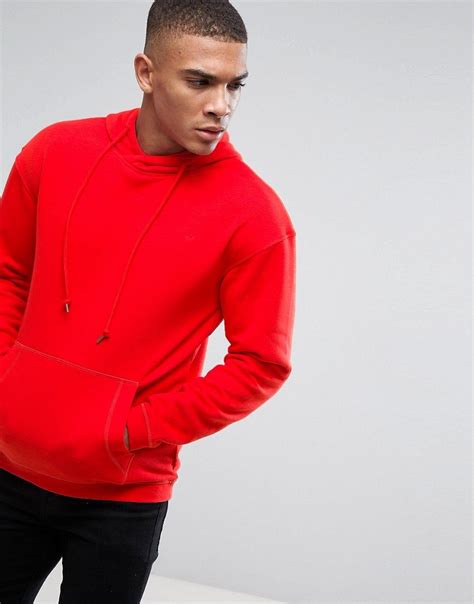 Jack And Jones Originals Hoodie In Drop Shoulder With Cross Neck Hood