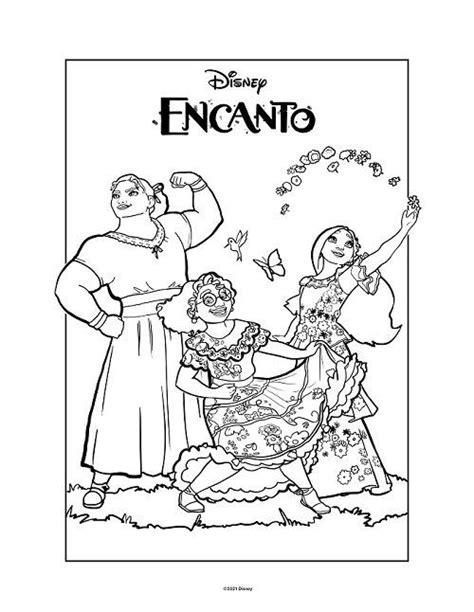 Encanto Coloring Pages Free Printable Customize And Print