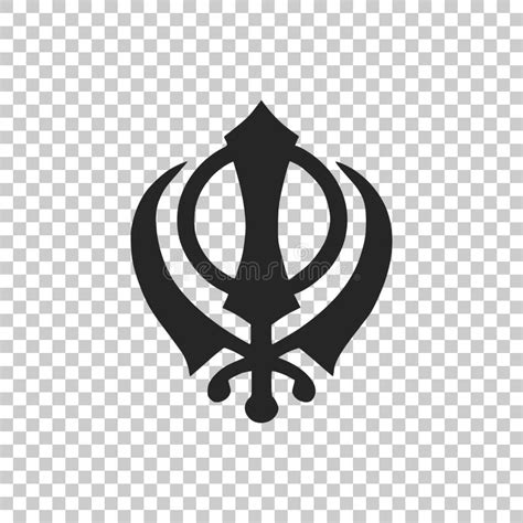 Sikh Symbol Isolated On White Stock Illustration Illustration Of Gold