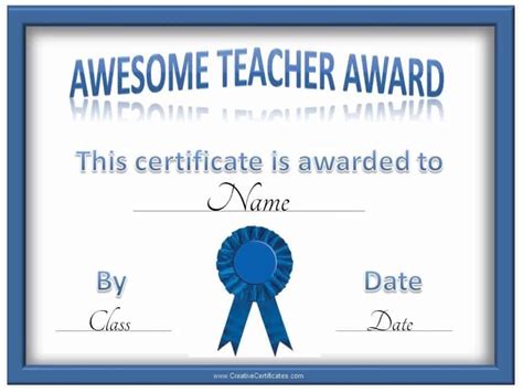 Free Certificate Of Appreciation For Teachers Customize Online