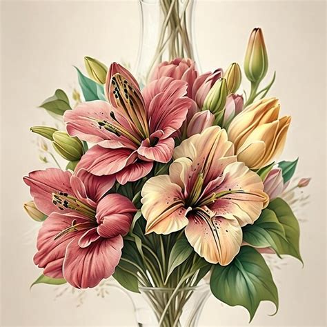 Premium Ai Image Captivating Symphony Of Colorful Flowers