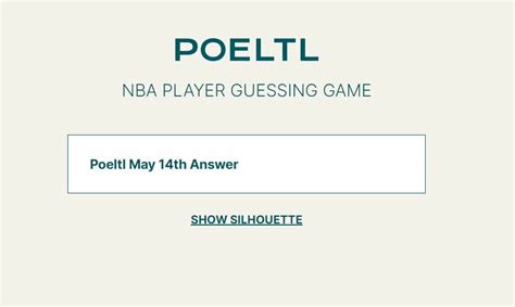 Daily Poeltl May 14 2022 Answer 79 Nba Mystery Player Guessing Game