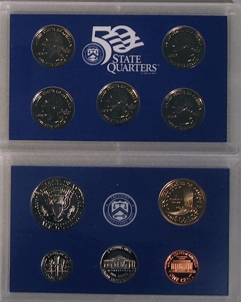 2000 Proof Set Original 10 Coin Us Mint Proof Set 1199