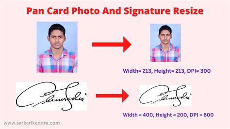 Csc Pan Card Photo Signature Resize Tool X Dpi