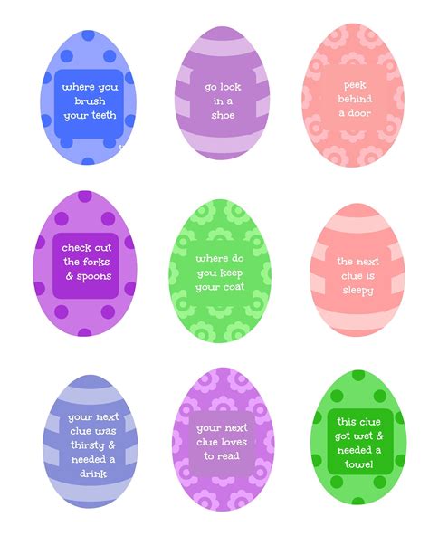 It's near a slider door, find it to get eggs galore. Easter Egg Hunt Clues {with free printable!} in 2020 ...