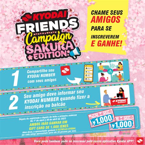 Campanha Kyodai Friends 2023 🌸 Edição Sakura 🌸