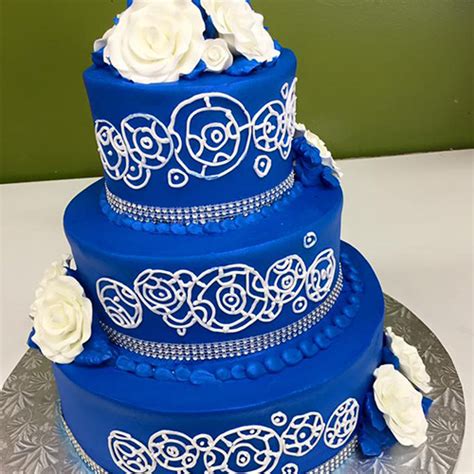 Royal Blue Wedding Cake Home Interior Design