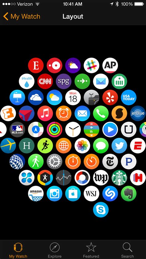 Open the apple watch app on your iphone > tap on the my watch tab > app view > arrangement > start moving the circles around to suit your preferences. How to Customize Your New Apple Watch - Recode
