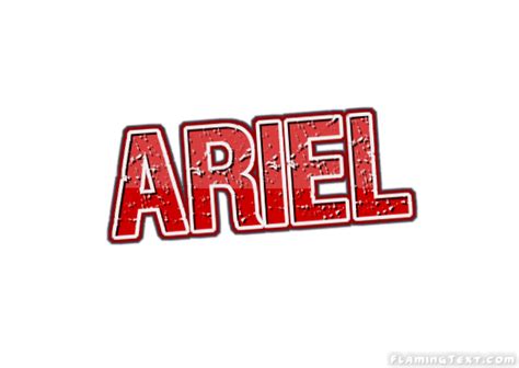 Ariel ロゴ フレーミングテキストからの無料の名前デザインツール