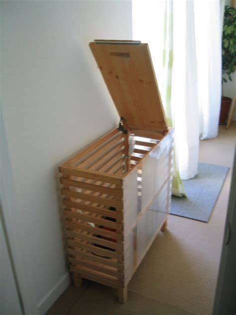 Oftentimes it's quite simple to improve on an old idea. Large laundry basket DIY: A stylish IKEA IVAR hack - IKEA Hackers