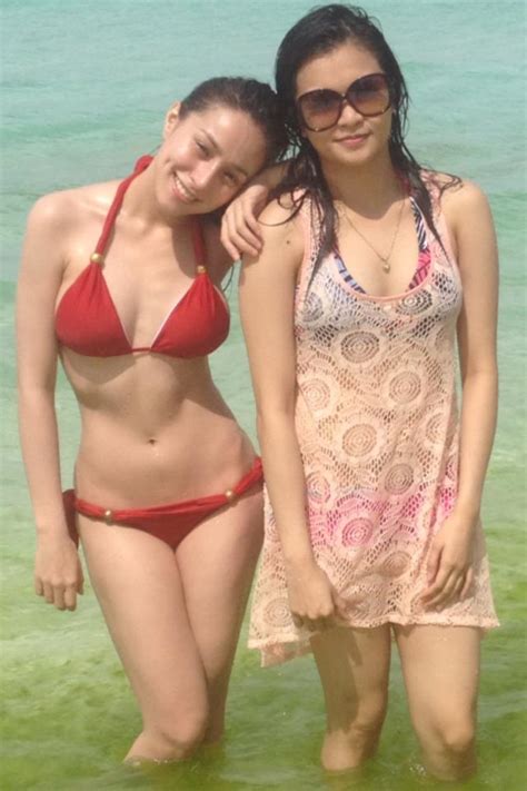 Cristine Reyes Cristine Reyes Sexy Red 2 Piece Bikini In Bora