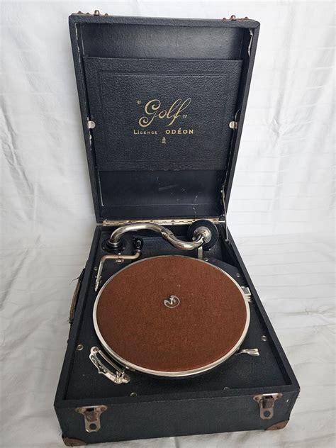 Antique French Portable Gramophone Etsy