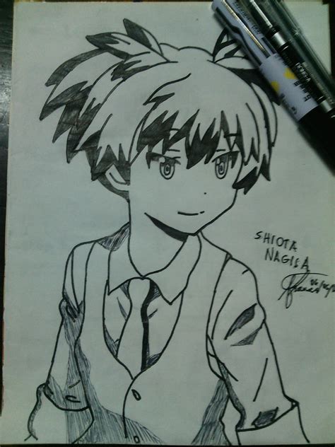 Shiota Nagisa Sketch By Girl With Ambition On Deviantart