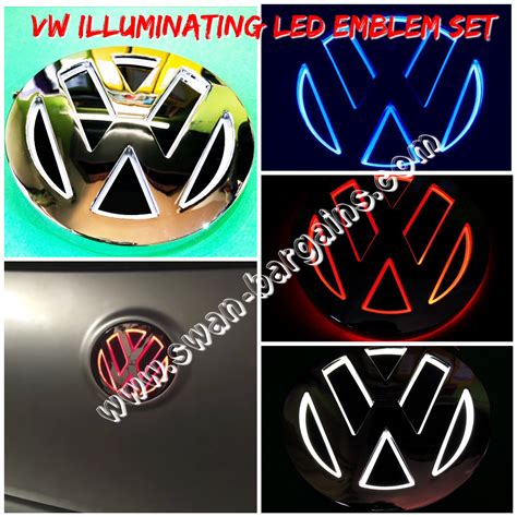 Volkswagen Vw Illuminating Led Rear Batch Emblem Sg Car Accessories