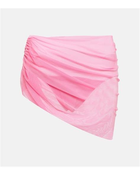 Norma Kamali Diana High Rise Bikini Bottoms In Pink Lyst