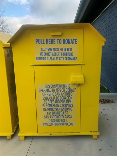 Teilt Montieren Bedarf Clothes Donation Box Locations Abschaffen