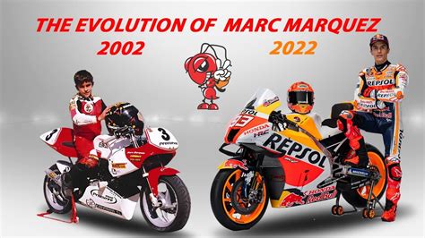 evolution of marc marquez bike 2002 2022 youtube