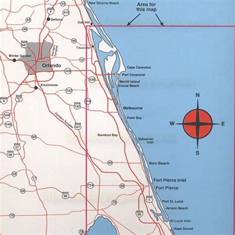 Top Spot Fishing Map N220 East Florida Offshore