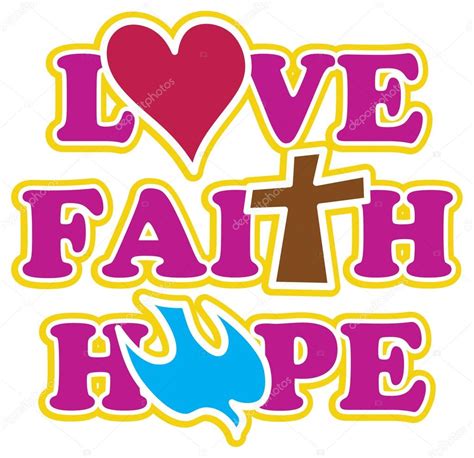 Hand Drawn Faith Hope Peace Love — Stock Vector © Scotferdon 70240213