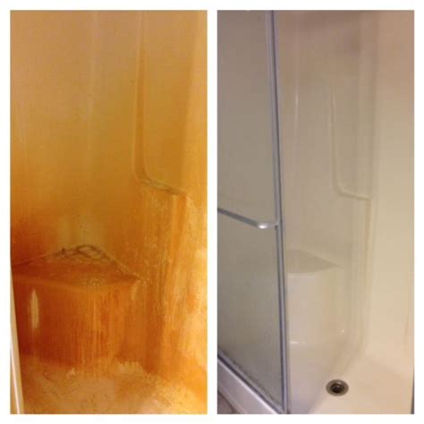 Due to the combination of the minerals, hard water is difficult to clean and can leave a sticky residue on surfaces. Years of hard water stains from renters not cleaning. Made ...