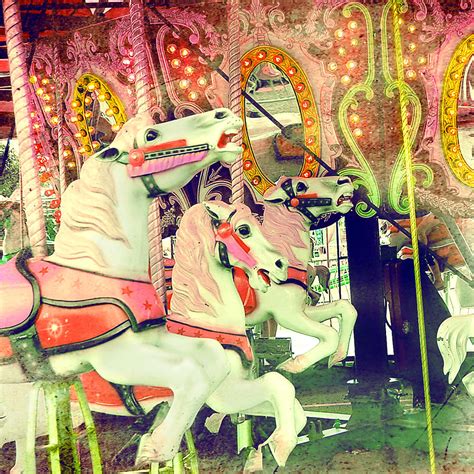 Colorful Vintage Carousel Photo Photograph By Elle Moss