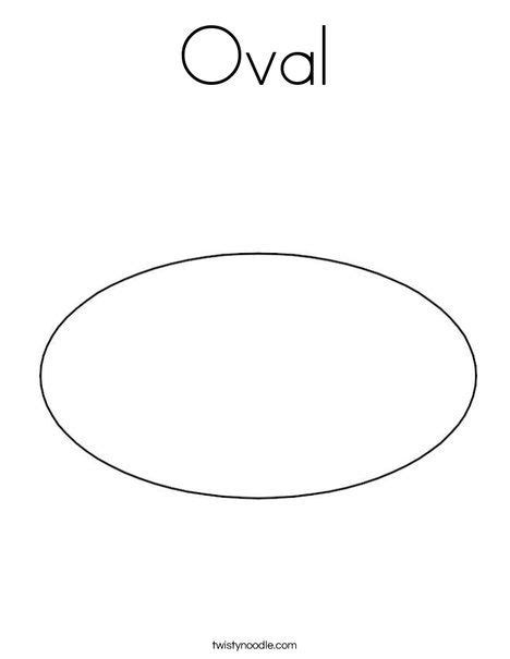 Oval shape coloring pages free :this oval shape coloring pages is specially for toddler and preschool.this coloring pages is very easy to fill. Oval Coloring Page from TwistyNoodle.com | its a daycare ...