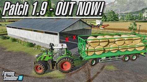 Patch 19 New Bale And Pallet Storage Farming Simulator 22 Youtube