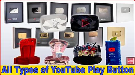 All Types Of Youtube Play Buttons In Hindi 2023 10k To 100 Million