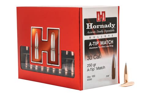 Hornady 30 Cal 308 250 Gr A Tip Match 100box Sportsmans Outdoor