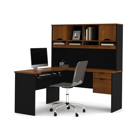 L Shaped Computer Desk With Shelves Home Design Ideas