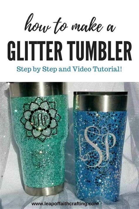 Learn How To Make A Glitter Tumbler With Epoxy Diy Glitter Stainless
