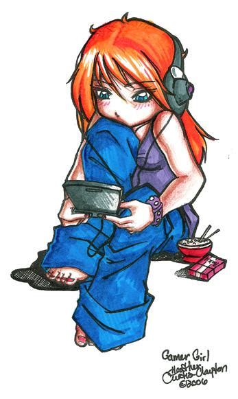 Gamer Girl By Animescape On Deviantart