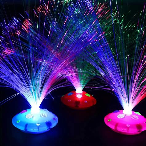1 Pc Luminous Multi Color Led Fiber Light Up Toy Rings Party Gadgets