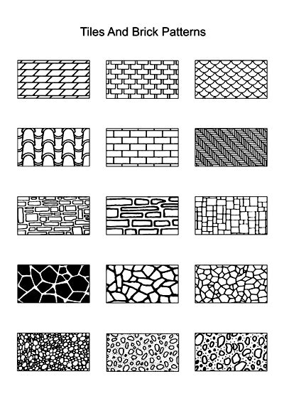 Brick And Tile Patterns Zentangle Art Doodles Zentangles Doodling