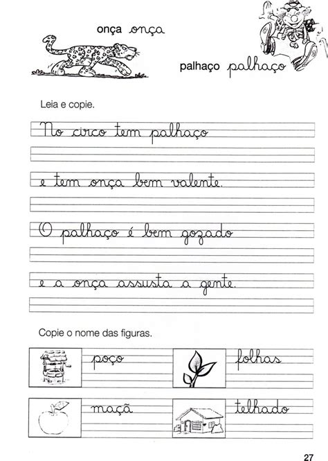 Atividades Para Caderno De Caligrafia