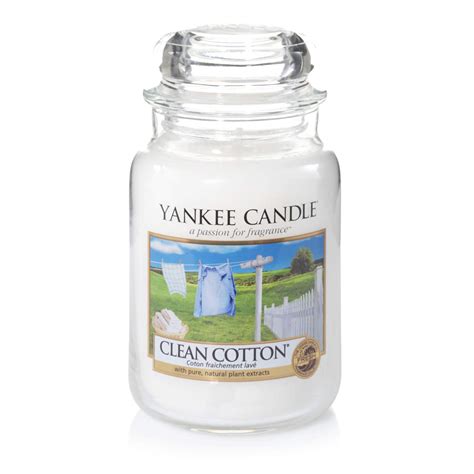 Yankee Candle Large Jar Scented Candle Clean Cotton Up To 150 Hours