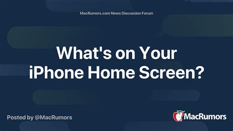 Whats On Your Iphone Home Screen Macrumors Forums
