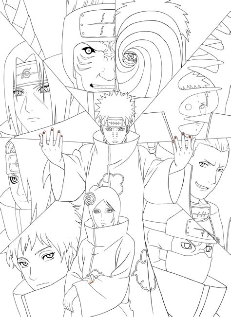Best Akatsuki Coloring Pages Pdf Find Out Assortment Of Coloring Pages