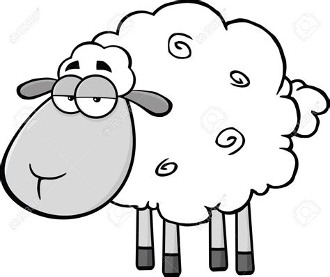cartoon image of sheep ~ easy drawing cool