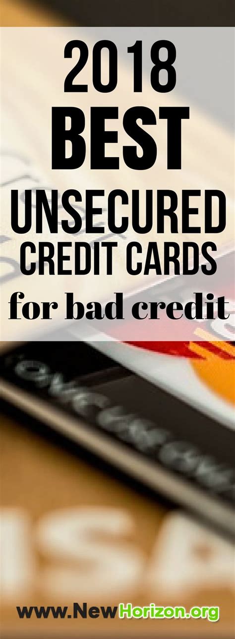 How to get an unsecured credit card with poor credit. Unsecured Credit Cards - Bad/NO Credit & Bankruptcy O.K | Credit card payoff plan, Unsecured ...