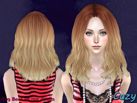 The Sims Resource Bomd Hairstyle Strawberry Blonde Grad