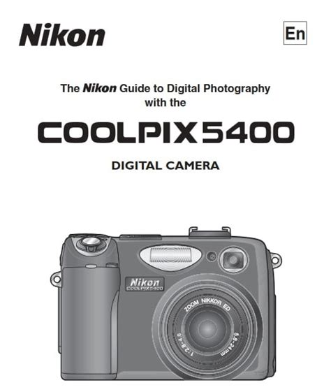 Nikon Coolpix 5400 Manual User Guide PDF