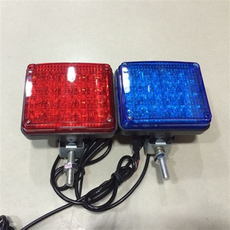 Led Motorcycle Strobe Lights Led Flashing Patrol Red Blue Led Police Lights Flash Fog Lamp Car