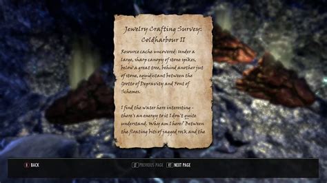 Eso Jewelry Crafting Survey Coldharbour Youtube