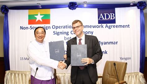 Adb Myanmar Sign Agreement To Further Strengthen Private Sector